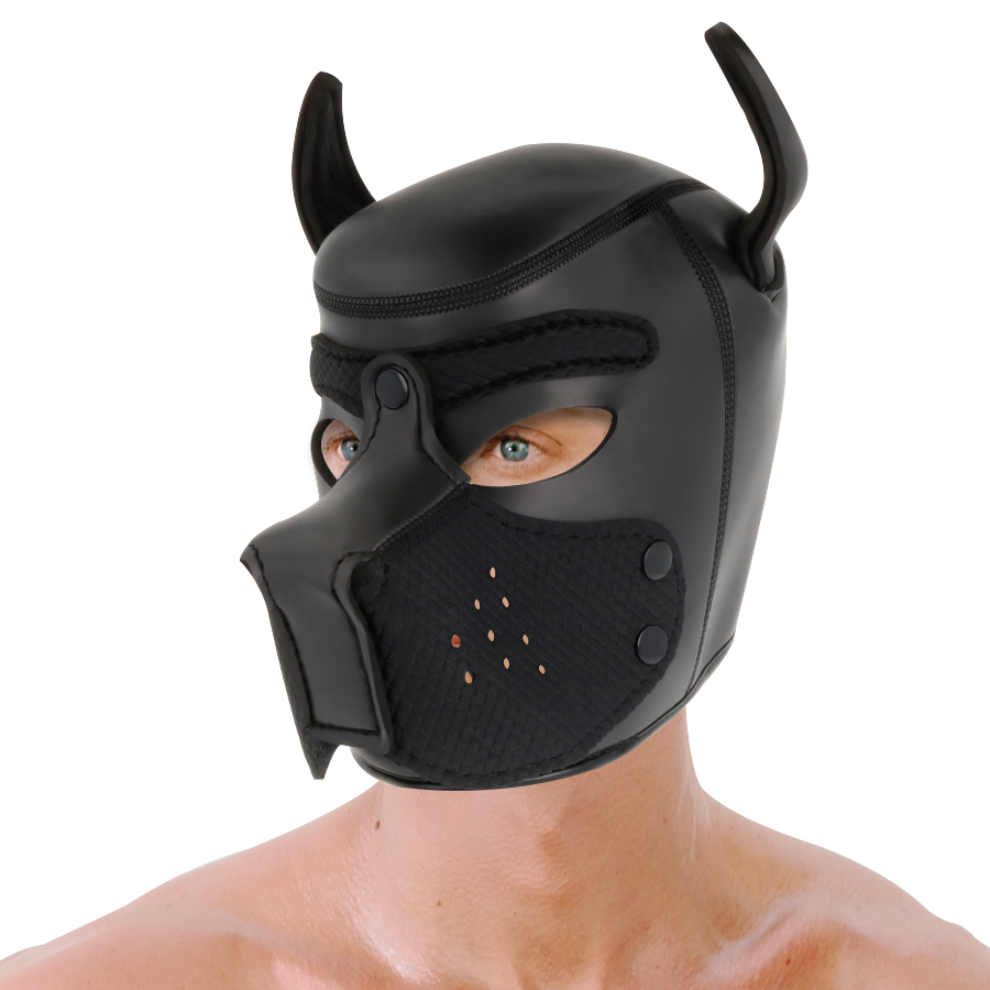 DARKNESS - MASCHERA PER CANI IN NEOPRENE CON MUSERELLA RIMOVIBILE L – Muso SM – foto 5