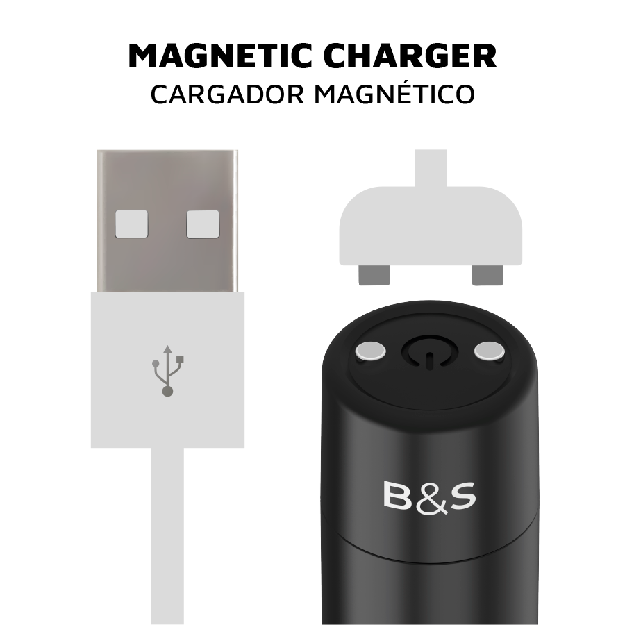 BLACK&SILVER - KERNEX 2 PROIETTILE MAGNETICO VIBRANTE NERO – Mini vibratori – foto 4