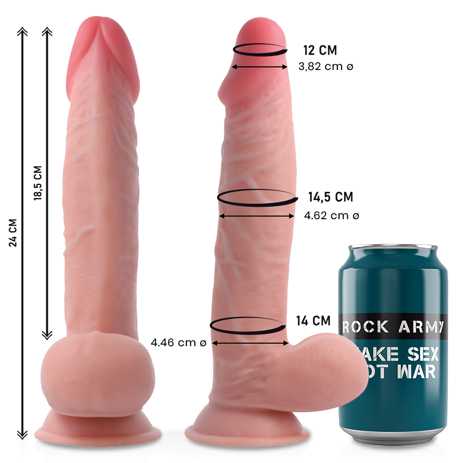 ROCKARMY - SHERMAN A DOPPIA DENSIT 24 CM -O- 4.62 CM – Peni realistici