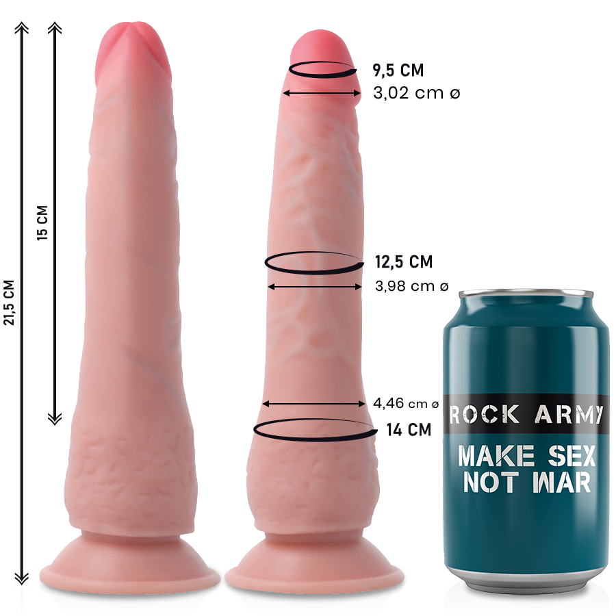ROCKARMY - DUAL DENSITY CRUSADER 21.5 CM -O- 4.46 CM – Peni realistici