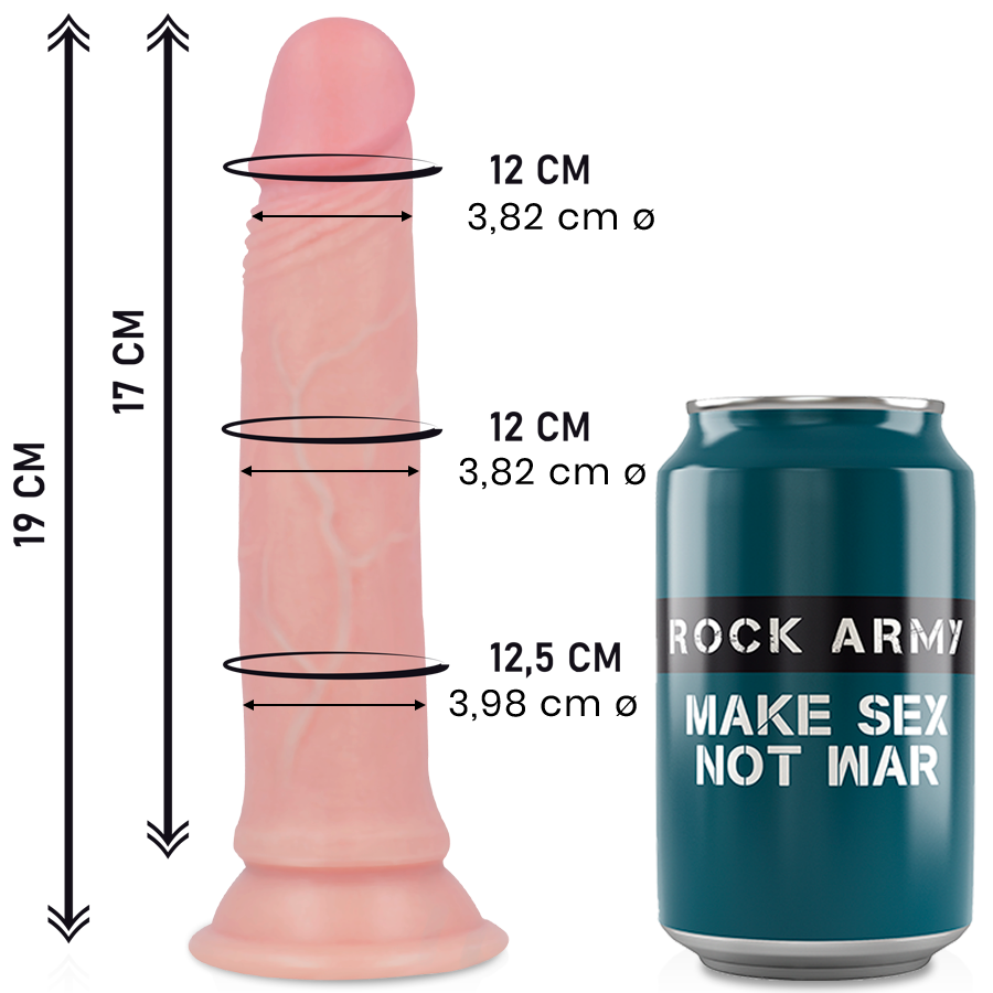 ROCKARMY - LIQUID SILICONE PREMIUM AVENGER REALISTICO 19 CM -O- 3.98 CM – Peni realistici