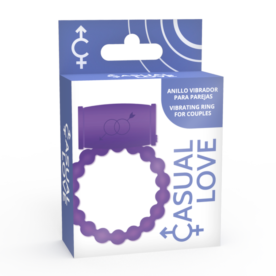 CASUAL LOVE - ANELLO VIBRATORE PER 25 COPPIE VIOLA – Cockring con vibrazione – foto 4