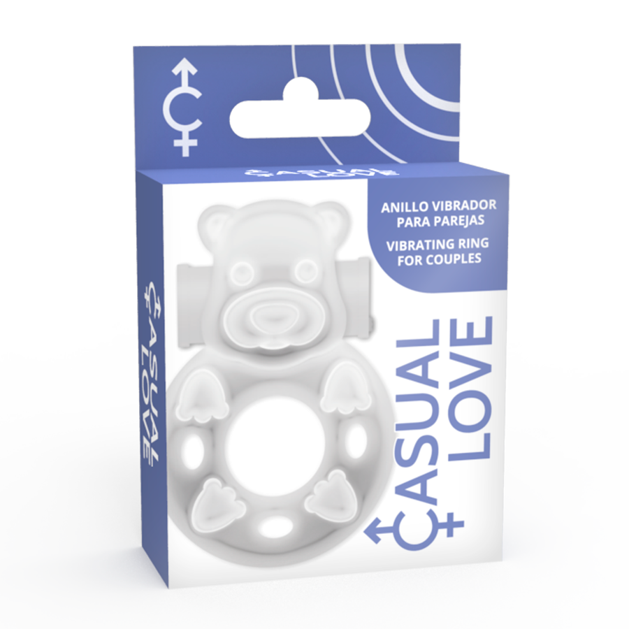 CASUAL LOVE - 26 ANELLO VIBRATORE CONIGLIETTO TRASPARENTE – Cockring con vibrazione – foto 4