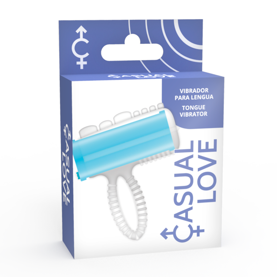 CASUAL LOVE - ANELLO LINGUA VIBRANTE BLU – Accessori per il pene – foto 3