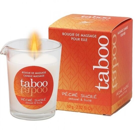 RUF - TABOO CANDELA DA MASSAGGIO PER LEI PECHE SUCRE PROFUMO NETTARINA – Candele da massaggio