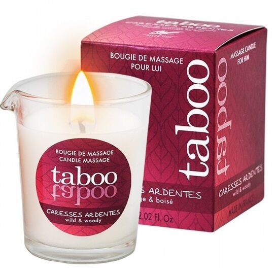 RUF - TABOO CANDELA DA MASSAGGIO PER LUI CARESSES ARDENTES PROFUMO FELCE – Candele da massaggio