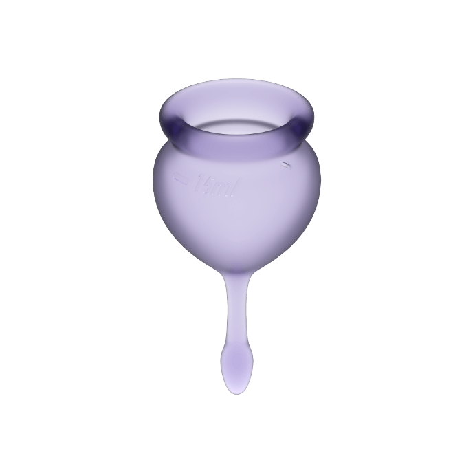 SATISFYER - COPPA MESTRUALE FEEL GOOD VIOLA 15 + 20 ML – Coppa vaginale – foto 2