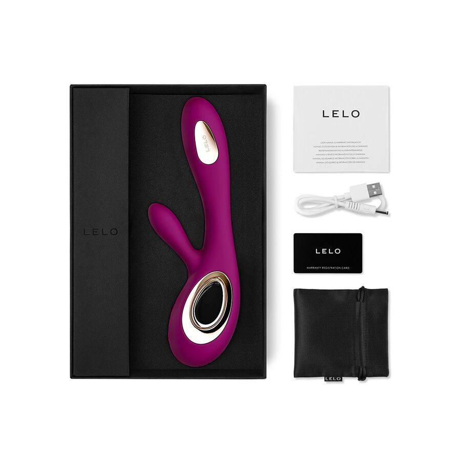 LELO - SORAYA VIBRATORE WAVE RABBIT DEEP ROSE – Vibratori HI-TECH – foto 3