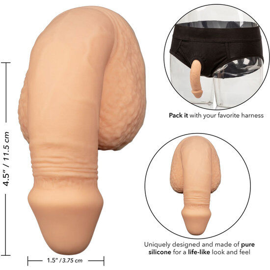 CALEXOTICS - IMBALLAGGIO IN SILICONE PENE 12.75 CM CARNE – Falli senza vibrazioni – foto 3