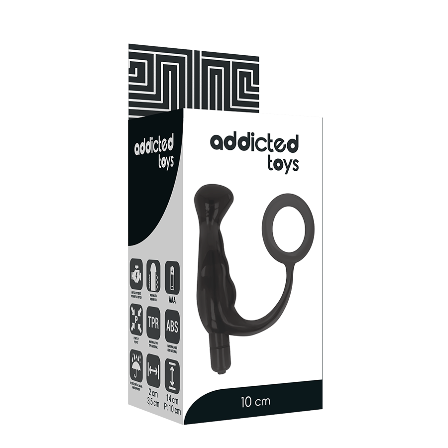 ADDICTED TOYS - VIBRATORE PROST TICO NERO 10 CM – Vibratori anali – foto 5
