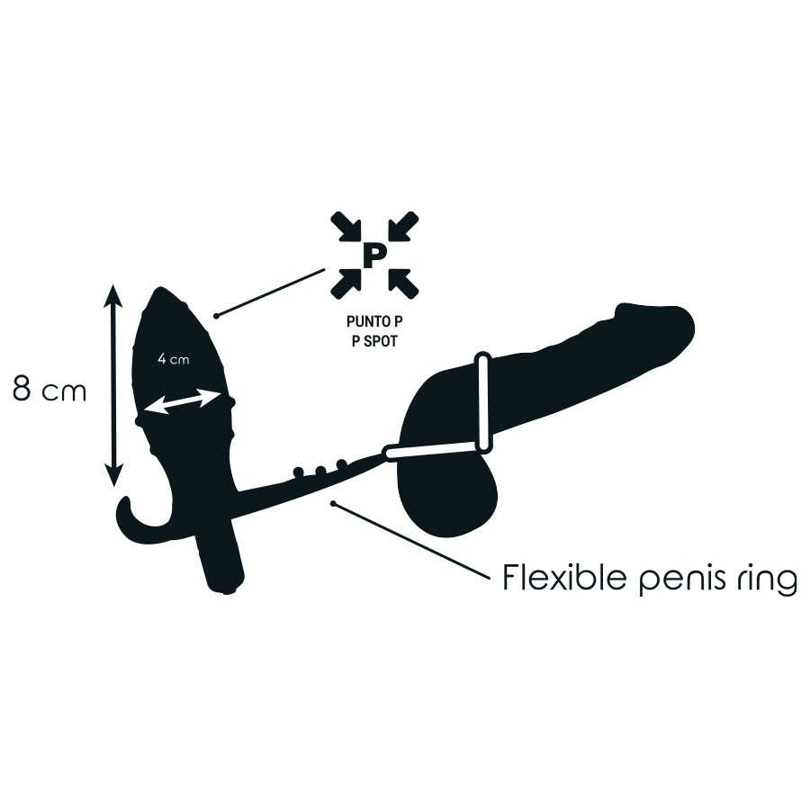 ADDICTED TOYS - PLUG ANALE CON DOPPIO ANELLO NERO – Tappi anali – foto 4