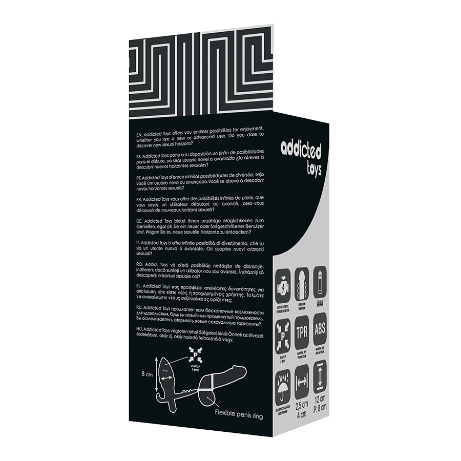ADDICTED TOYS - PLUG ANALE CON DOPPIO ANELLO NERO – Tappi anali – foto 6
