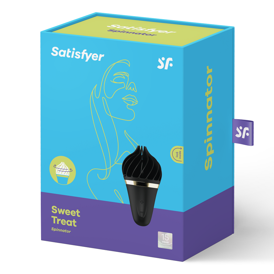 SATISFYER - SPINNATOR SWEET TREAT NERO – Per il clitoride – foto 5