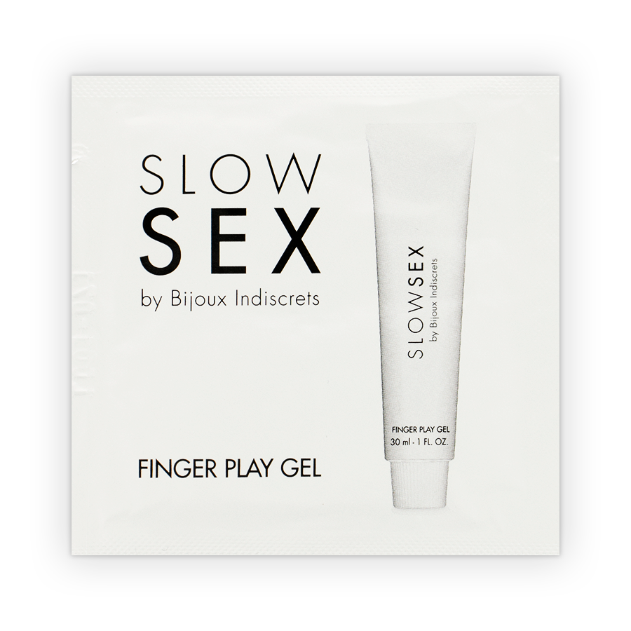 BIJOUX INDISCRETS - GEL DA MASSAGGIO SEX SLOW CON FINGER PLAY MONODOSE – Oli da massaggio non aromatizzati