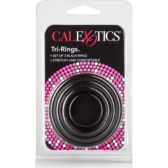 CALEXOTICS - TRI-ANELLI NERO – Accessori per il pene – foto 2