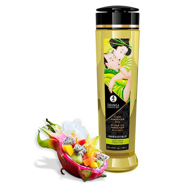 SHUNGA - OLIO DA MASSAGGIO EROTICO IRRESISTIBILE 240ML – Oli Aromatizzati