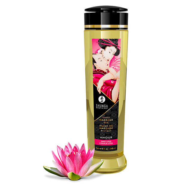 SHUNGA - OLIO DA MASSAGGIO EROTICO DAMORE 240 ML – Oli da massaggio non aromatizzati