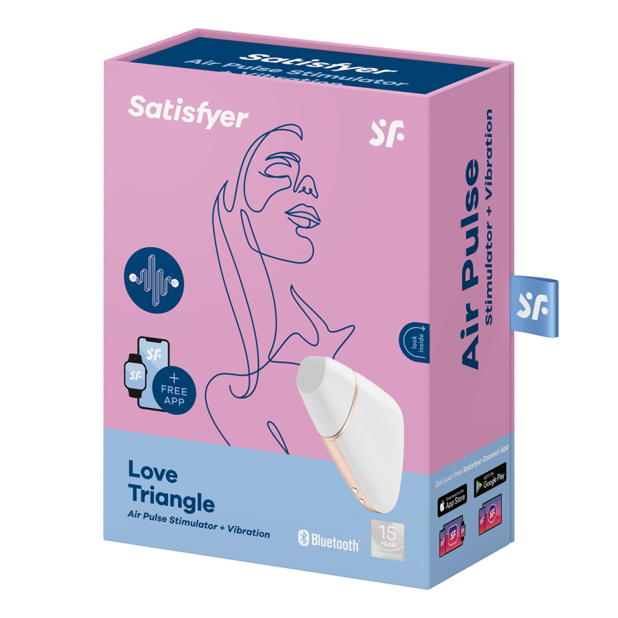 SATISFYER - STIMOLATORE E VIBRATORE TRIANGOLO LOVE BIANCO – Vibratori con APP – foto 7