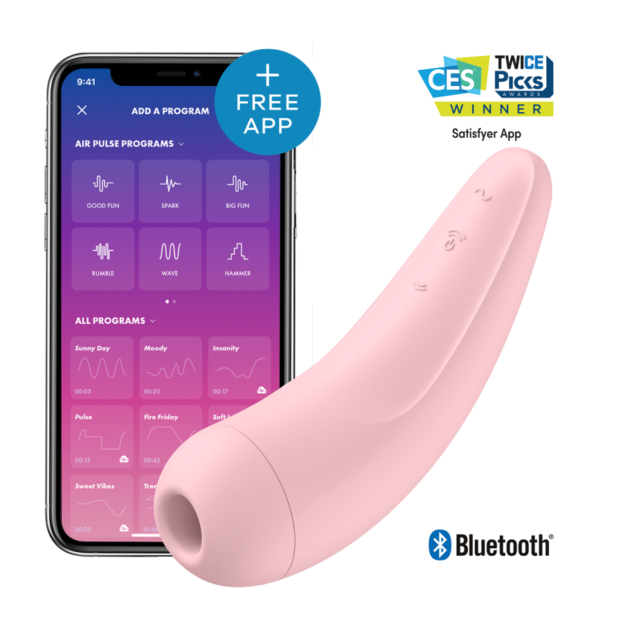 SATISFYER - CURVY 2 + ROSA – Vibratori con APP