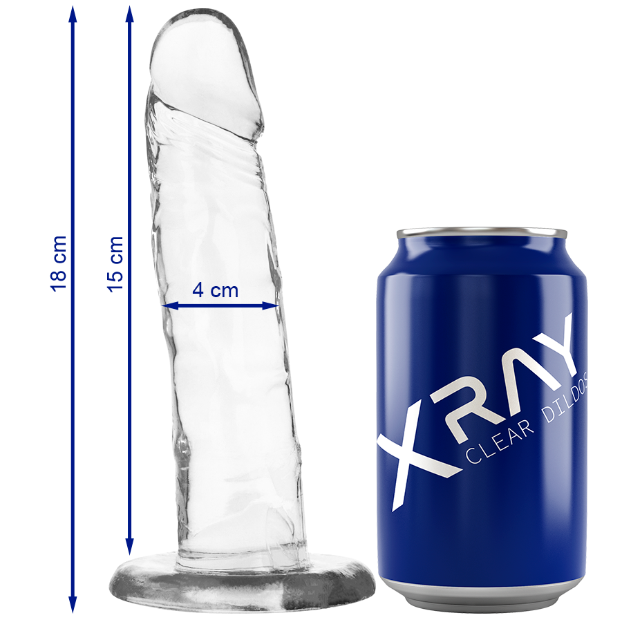 X RAY - CAZZO TRASPARENTE 18 CM -O- 4 CM – Peni realistici