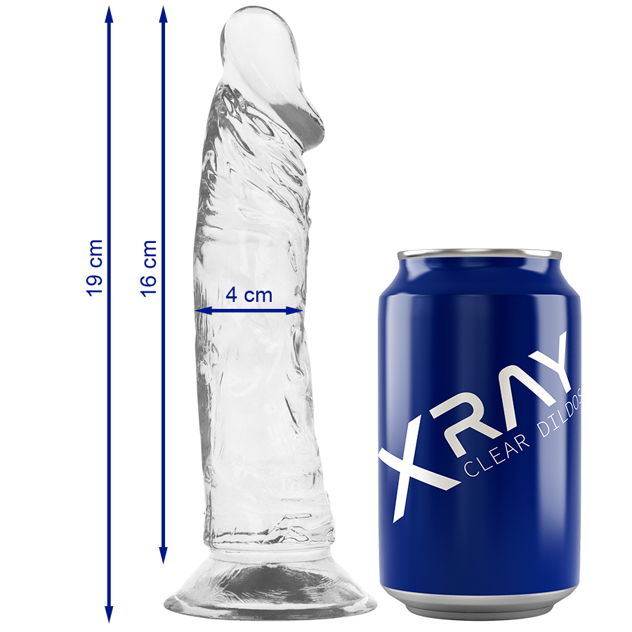 X RAY - CAZZO TRASPARENTE 19 CM -O- 4 CM – Peni realistici
