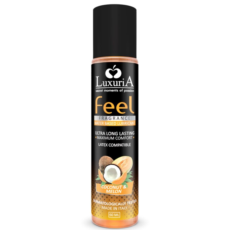 INTIMATELINE - LUXURIA FEEL LUBRIFICANTE A BASE ACQUA DI COCCO E MELONE 60 ML – Con sapori deliziosi