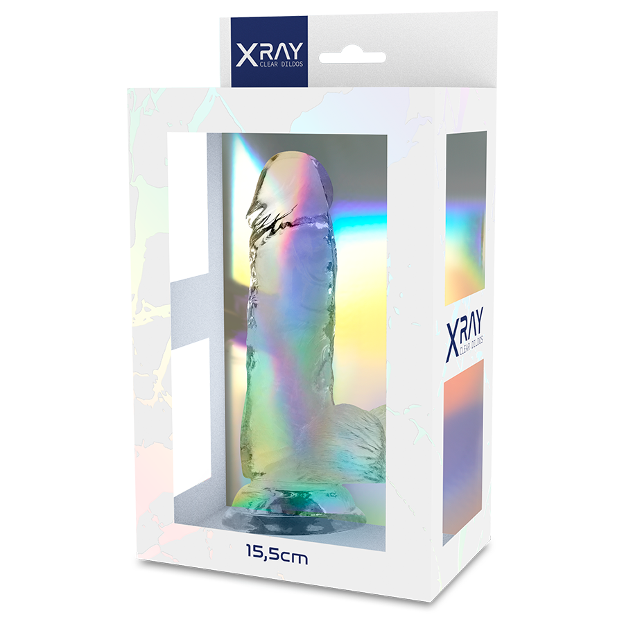X RAY - CAZZO TRASPARENTE CON SFERE 15.5 CM -O- 3.5 CM – Peni realistici – foto 2