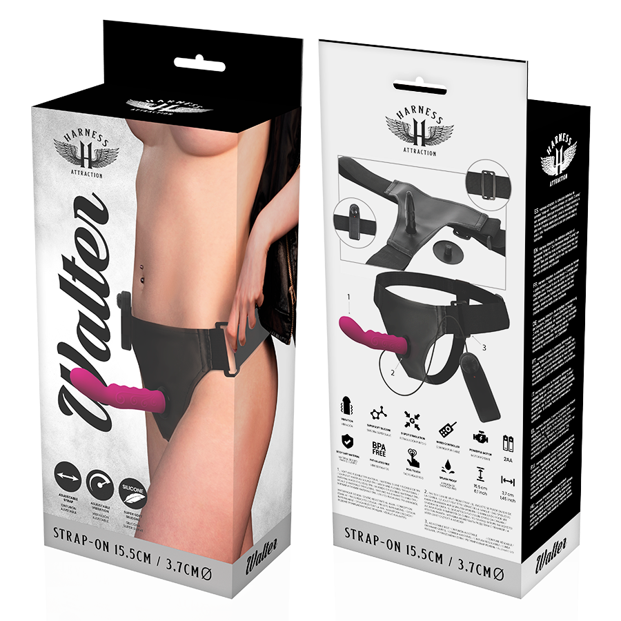 HARNESS ATTRACTION - RNES WALTER CON VIBRAZIONE 15.5 CM -O- 3.7 CM – Imbracature a vibrazione – foto 7