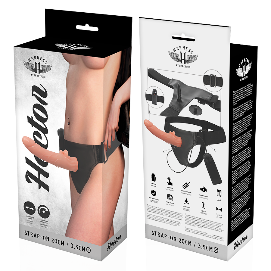 HARNESS ATTRACTION - RNES VIBRATORE HECTOR 20 CM -O- 3.5 CM – Imbracature a vibrazione – foto 7