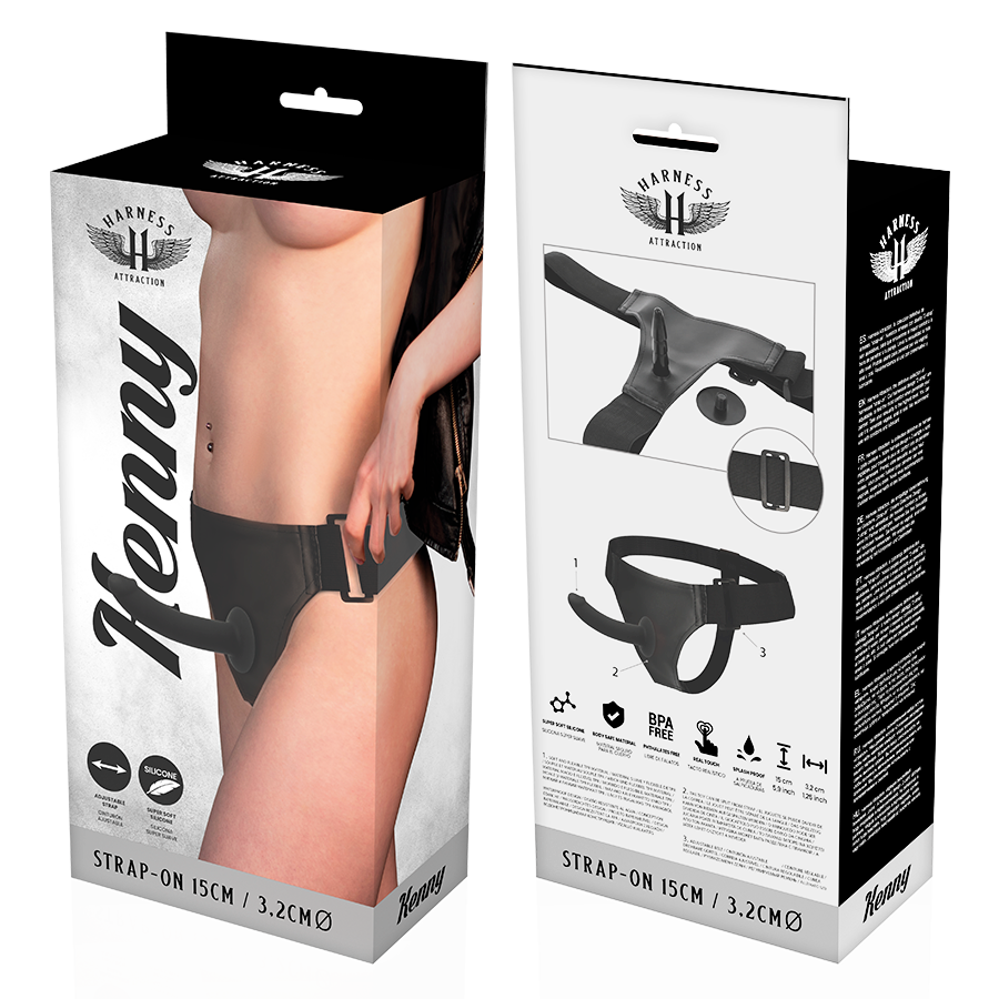 HARNESS ATTRACTION - RNES SILICONE KENNY 15 CM -O- 3.2 CM – Imbracature senza vibrazioni – foto 7