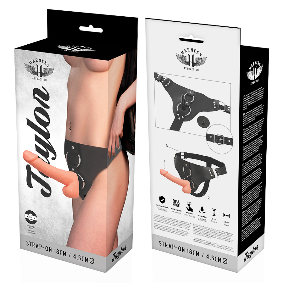 HARNESS ATTRACTION - RNES TAYLOR DELUXE 18 CM -O- 4.5 CM – Imbracature senza vibrazioni – foto 6