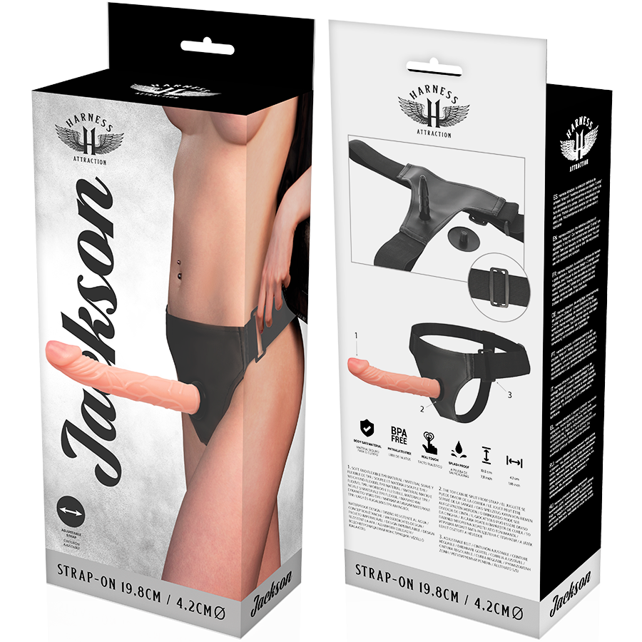 HARNESS ATTRACTION - RNES JACKSON 19.8 CM -O- 4.2 CM – Imbracature senza vibrazioni – foto 6