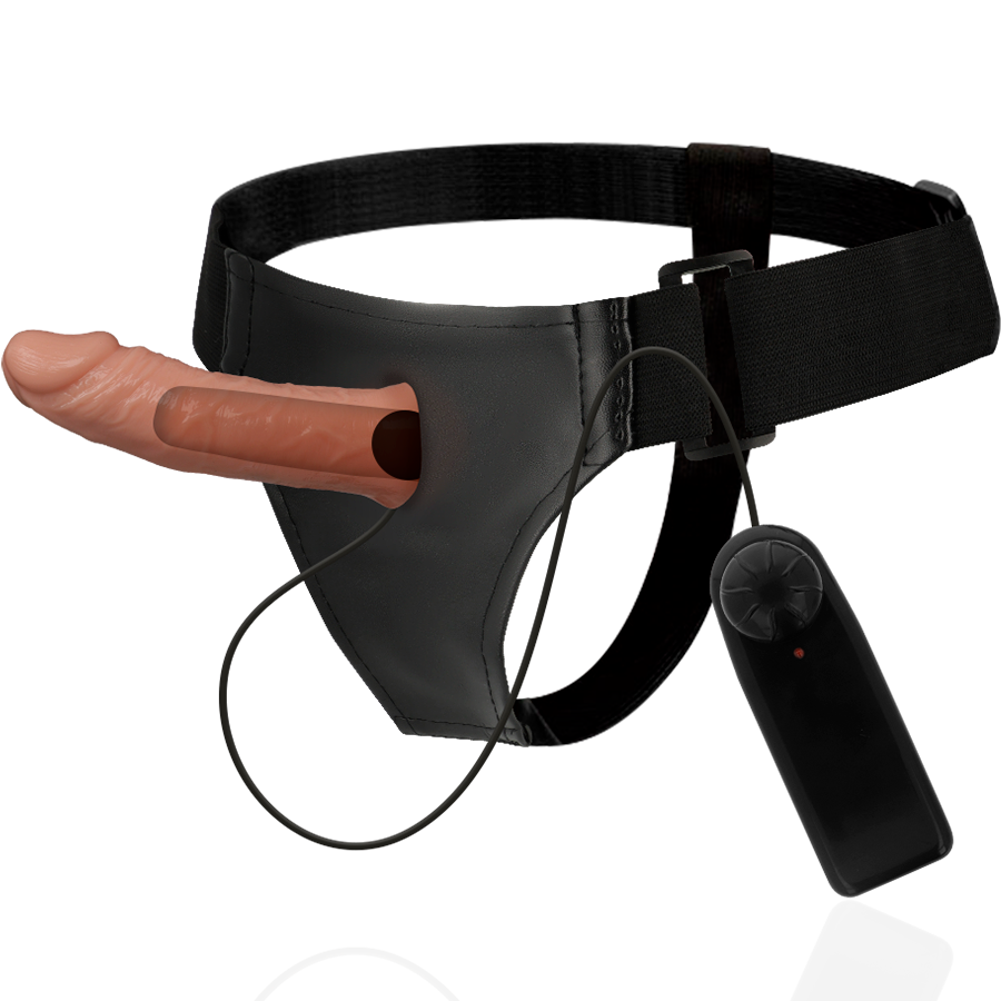 HARNESS ATTRACTION - RNES HOLLOW BENNY CON VIBRATORE 15 CM -O- 4.5 CM – Estensore del pene con imbracatura – foto 3