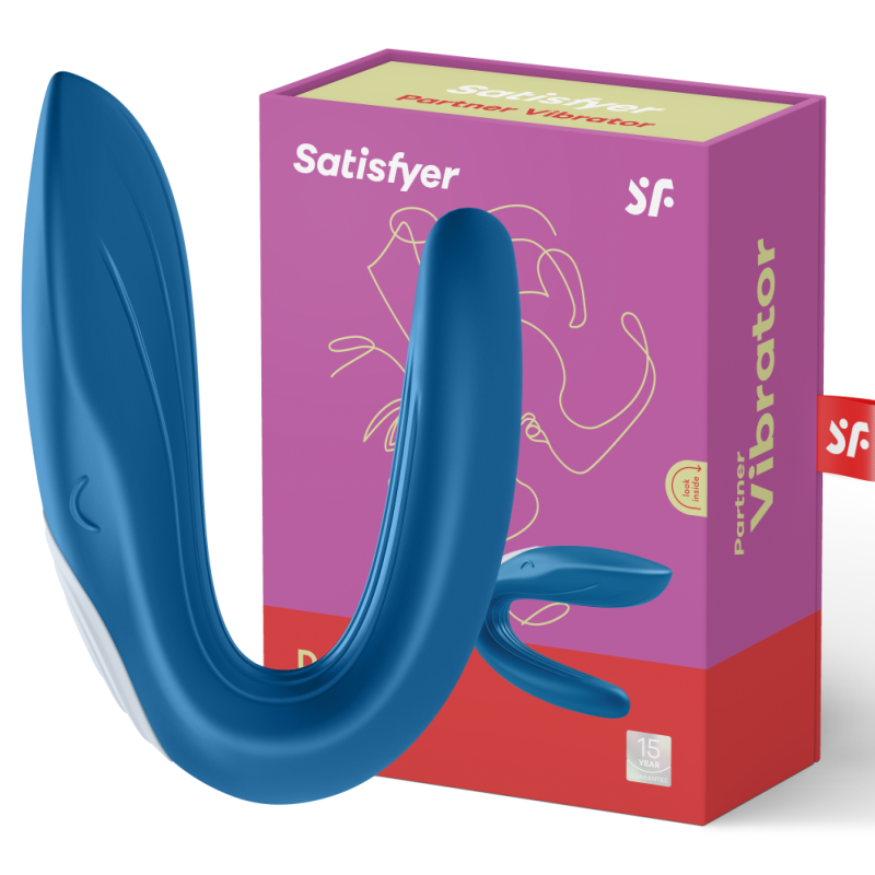SATISFYER - PARTNER TOY WHALE VIBRATOR STIMOLANTE ENTRAMBI I PARTNER EDIZIONE 2020 – Rotatori vibranti – foto 2