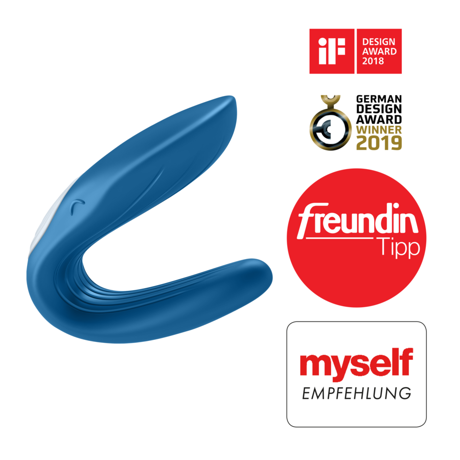 SATISFYER - PARTNER TOY WHALE VIBRATOR STIMOLANTE ENTRAMBI I PARTNER EDIZIONE 2020 – Rotatori vibranti – foto 3