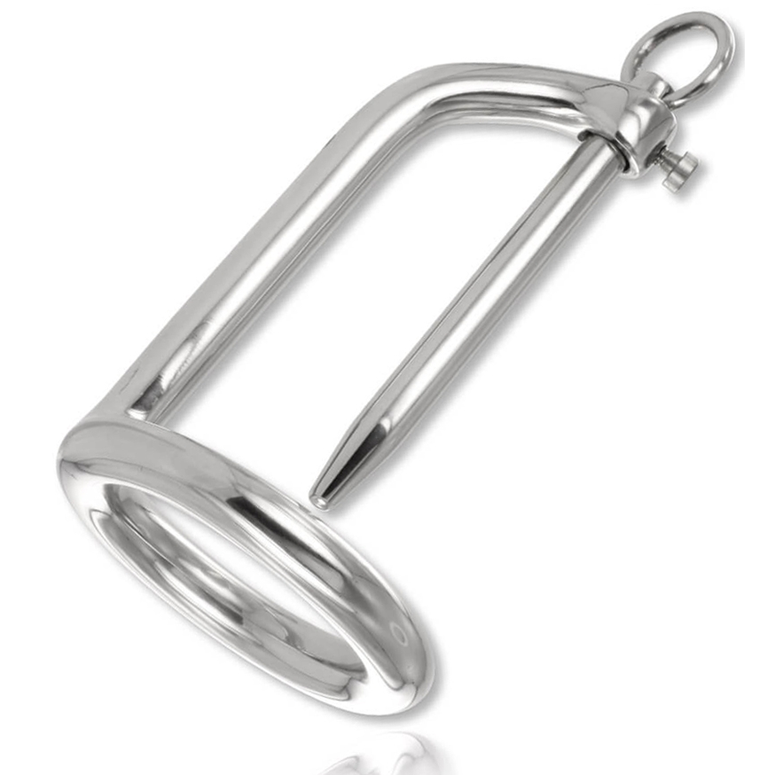 METAL HARD - ANELLO PREMISTOPPA CON TAPPO – Accessori per giochi Doctor BDSM