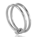 METAL HARD - ANELLO DOPPIO GLIAN 32MM – Anelli per pene in metallo BDSM