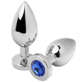 METAL HARD - PLUG ANALE DIAMOND BLUE MEDIO 7.62CM – Tappi anali