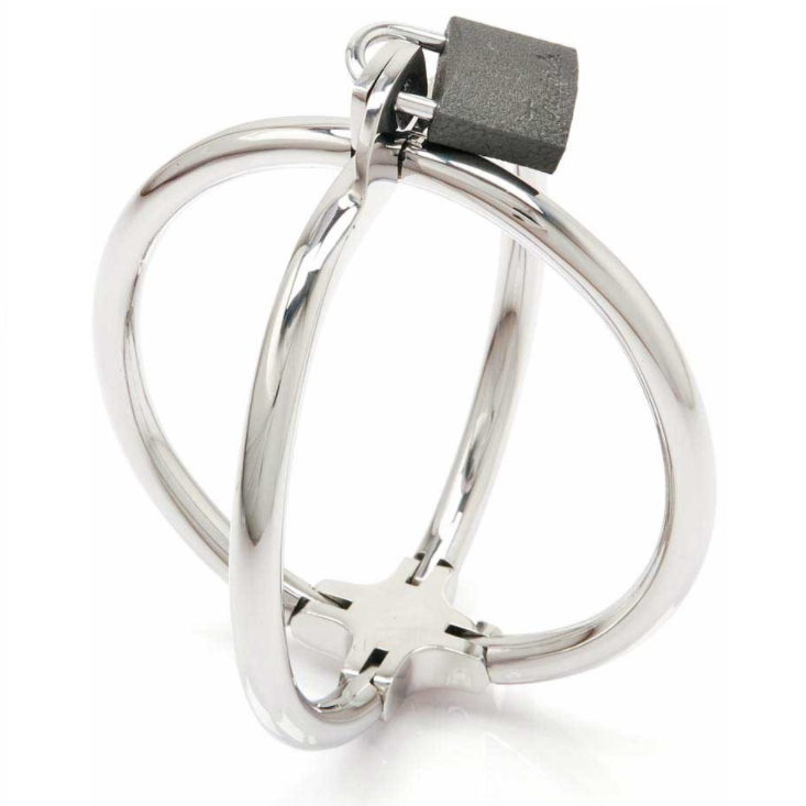 METAL HARD - FERMAMANETTE CRISS CROSS IN ACCIAIO INOSSIDABILE – Sistemare le manette