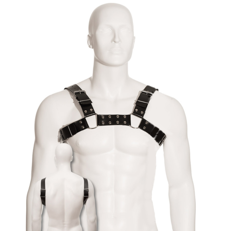 LEATHER BODY - IMBRACATURA PER BULL DOG NERA – Imbracature da uomo – foto 2