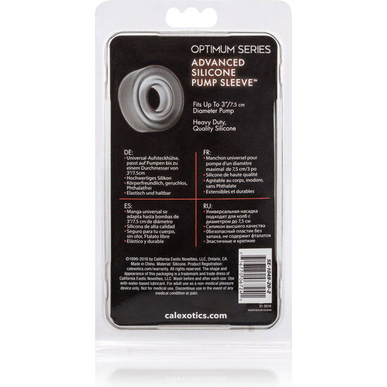 CALEXOTICS - MANICOTTO POMPA IN SILICONE ADV NERO – Pompa per l'ingrandimento del pene – foto 3