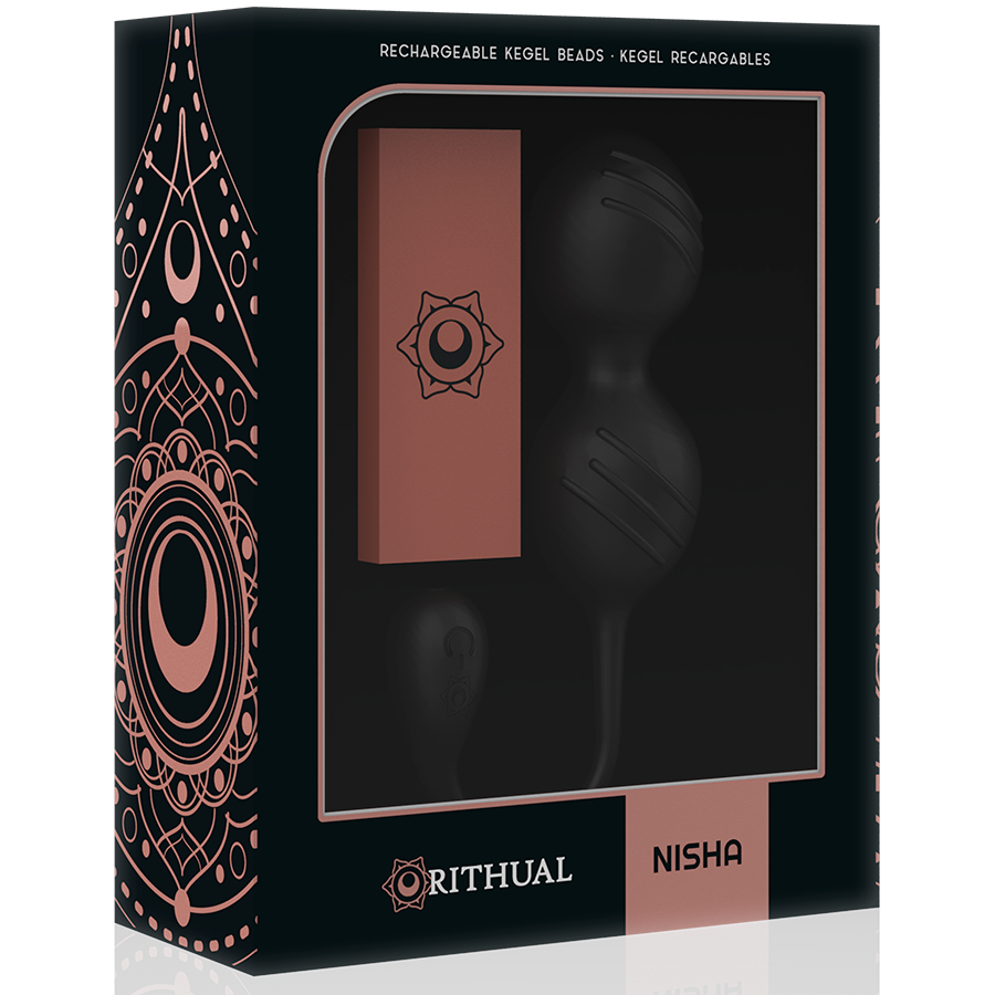 RITHUAL - NISHA SFERE KEGEL VIBRANTI RICARICABILI NERE – Sfere di silicone – foto 9