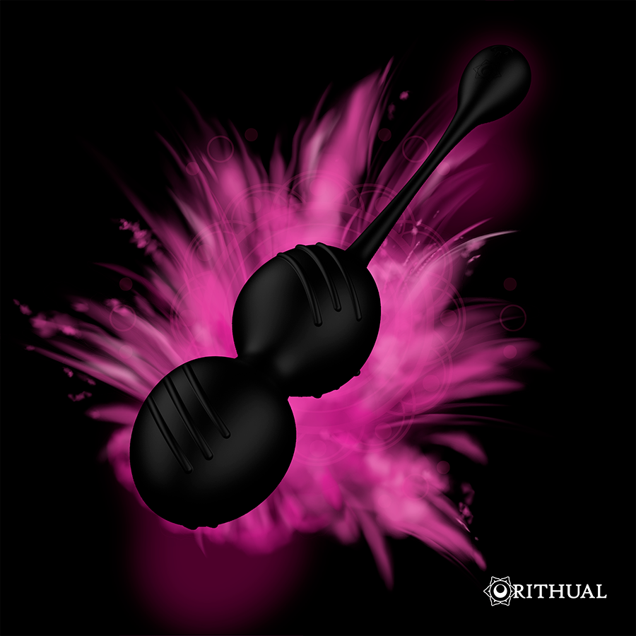 RITHUAL - NISHA SFERE KEGEL VIBRANTI RICARICABILI NERE – Sfere di silicone – foto 4