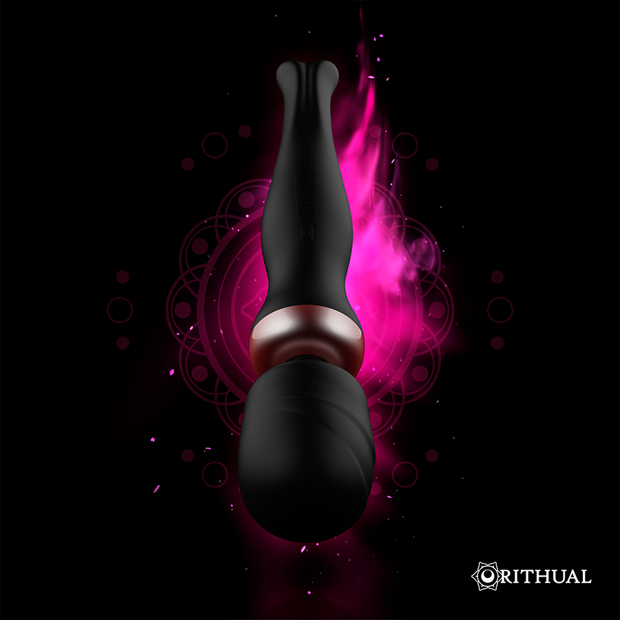RITHUAL - POTENTE BACCHETTA E AKASHA RICARICABILE 2.0 NERA – Vibratori HI-TECH – foto 7