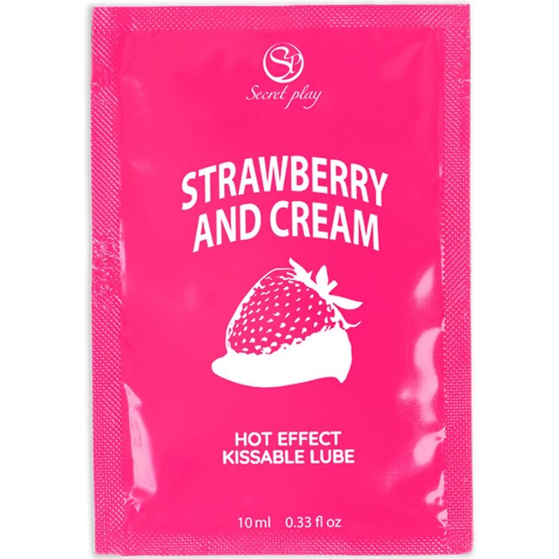 SECRETPLAY - LUBRIFICANTE MONODOSE FRAGOLE E CREMA 10 ML – Dose singola