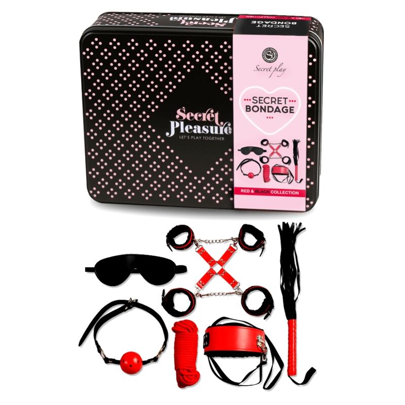 SECRETPLAY - BDSM SET 6 PCS ROSSA COLLECTION – kit Sex Toys – foto 2