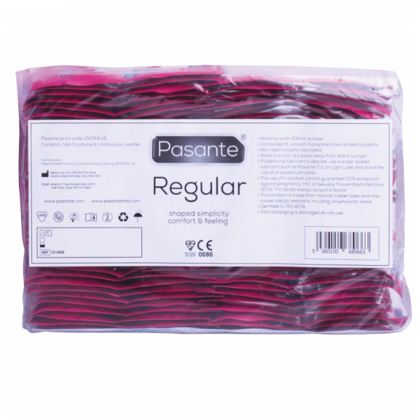 PASANTE - PRESERVATIVO GAMMA REGOLARE 144 UNIT – Gamma naturale