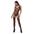 PASSION - WOMAN BS074 BODYSTOCKING TAGLIA UNICA NERO – Bodystocking
