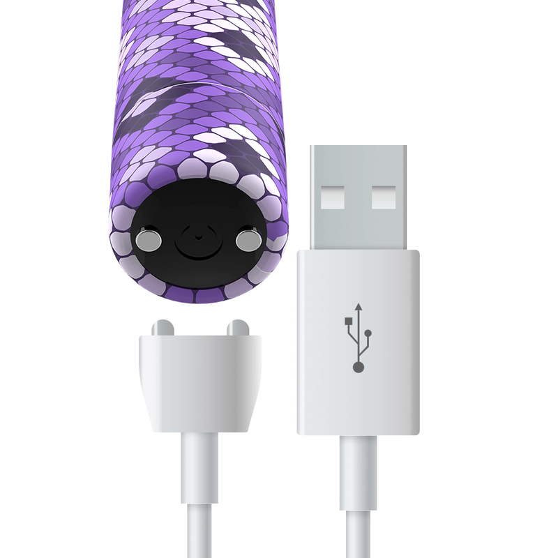 CUSTOM BULLETS - RECHARGEABLE SNAKE PURPLE MAGNETIC BULLET 10V – Proiettili vibranti – foto 5