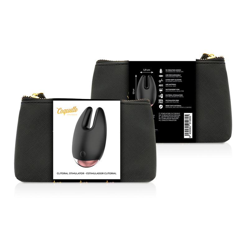 COQUETTE CHIC DESIRE - STIMOLATORE CLITORIALE NERO/ORO – Mini vibratori – foto 2
